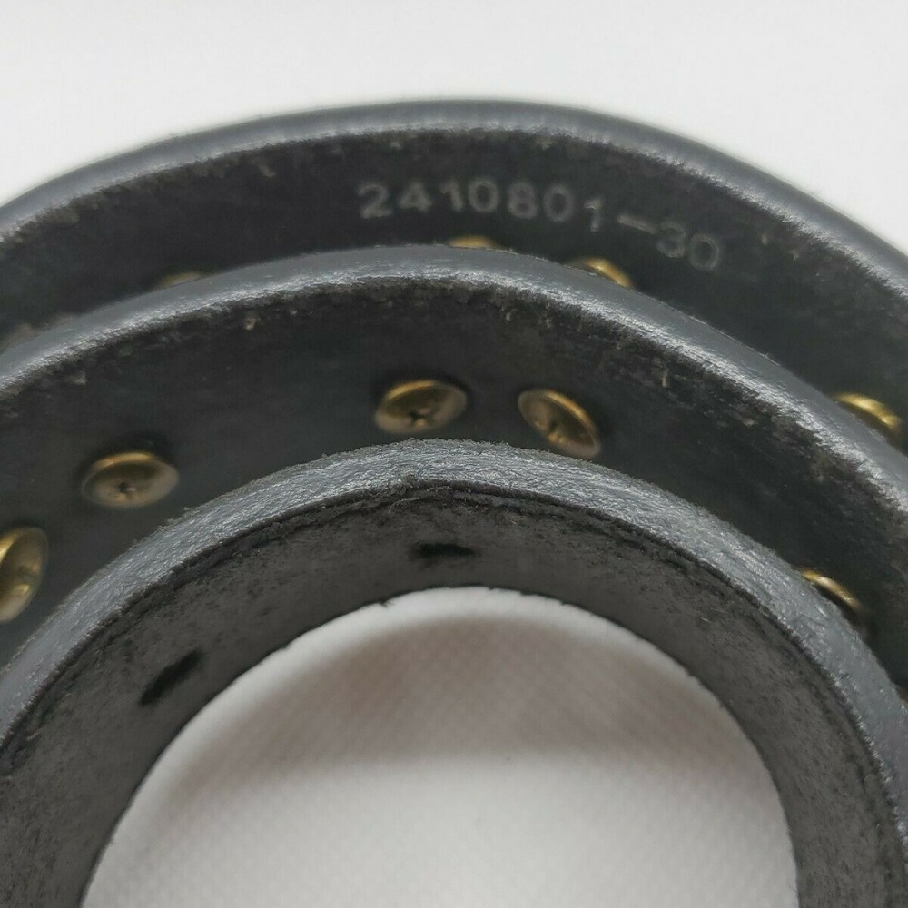 Nacona Belt Co. Black Leather Belt 36" Long GUC - Picture 3 of 4